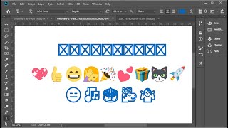 How to use windows 10 emojis in Photoshop CC [upl. by Haeluj700]