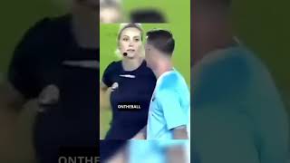 Rare Moments With Female Referees shorts football entertainment [upl. by Atalayah356]