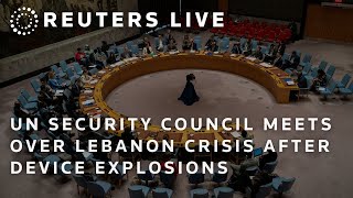 LIVE UN Security Council meets over deepening Lebanon crisis after device explosions [upl. by Qahsi972]