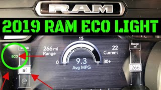 How To EnableDisable 2019 Ram Eco Light [upl. by Virgel648]