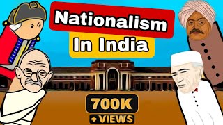 Nationalism in India animation  full chapter animated story  class 10 History  Animation in hindi [upl. by Nireves672]