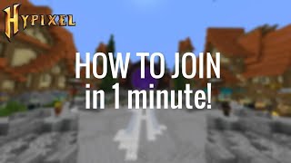 How to join Hypixel and play with friends in 1 minute [upl. by Pussej]