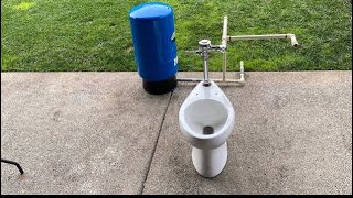 Updated Flushometer Toilet Setup [upl. by Pelagia]