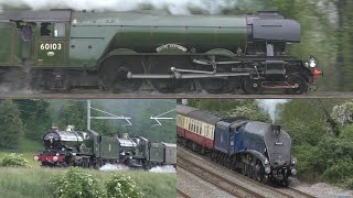 The Very Best of UK Steam Trains on the Mainline in 2023 Part 1  January to June [upl. by Lev]