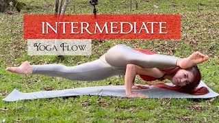 intermidiate Yoga Flow  5 Minutes Stretch Vinyasa [upl. by Eniahs]