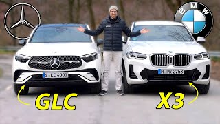 Mercedes GLC vs BMW X3 comparison REVIEW  who’s the king [upl. by Arrak]