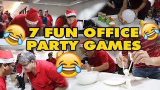 5 FUN PARTY GAMES AT WORK • Part 4 🎲  Minute To Win It Style [upl. by Aretak16]