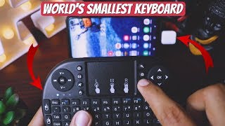 Mini Wireless Keyboard with Touchpad Review  Use With Mobile PC Smart TV  Must Have [upl. by Gilus]