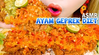 PENEMUAN BARU CEO GEPREK‼️ ASMR AYAM GEPREK DIET MANDI CABE RAWIT MERAH IJO🥵  ASMR Indonesia [upl. by Croydon]