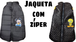 Jaqueta com zíper molde na descrição do vídeo [upl. by Notniw787]