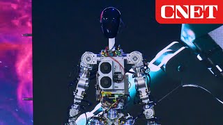 Tesla Optimus Robot FIRST LOOK at Elon Musk’s 20000 Humanoid [upl. by Yntrok]