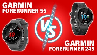 Garmin Forerunner 55 vs Garmin Forerunner 245 Understanding Differences Which Is the Winner [upl. by Nivrehs]