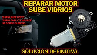 Como Reparar Motor Sube Vidrios Facil y Rapido [upl. by Galliett]