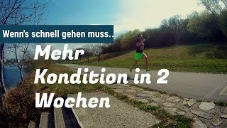 Schnell Kondition aufbauen  In 2 Wochen fit für ein 10 km Rennen [upl. by Strickman398]