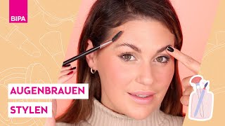 Augenbrauen stylen Schnelle natürliche Brauen amp Browlifting Look mit Vicky Lash [upl. by Htnamas]