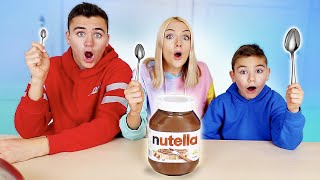 Big Vs Medium Vs Small Spoon Food Challenge  Grande Moyenne ou Petite Cuillère [upl. by Aronoh]