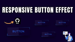 Day 3  Responsive Button Effect  Using HTML amp CSS Free Source Code [upl. by Annuahs]