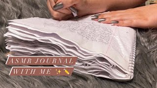 ASMR Journal with me ♡︎  crinkly notebook inaudible whispering pen sounds [upl. by Croft539]