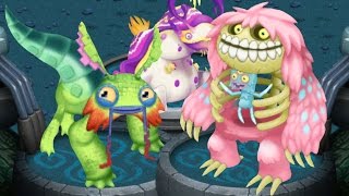 BonaPetite Pixolotl Astropod  Wublin Island Trio My Singing Monsters [upl. by Lenka]