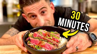 FAST amp EASY Weeknight Meal  Seared Ahi Tuna Bowl [upl. by Akerue]