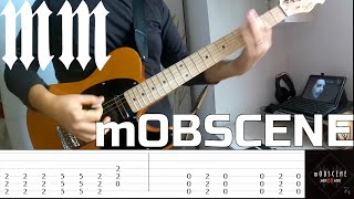 Marilyn Manson  mOBSCENE Guitar cover Tab [upl. by Abad]