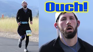 My FIRST Half Marathon NO TRAINING Heres what happenedOUCH [upl. by Lister]