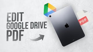 How to Edit PDF in Google Drive iPad tutorial [upl. by Ardnak]