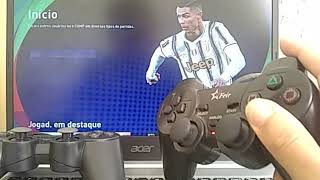 Como configurar e usar joysticks controles para jogar PES SEM PROGRAMA [upl. by Katee]