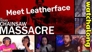 Meet Leatherface  The Texas Chainsaw Massacre 1974 Realtime First Time Movie Reactions [upl. by Silohcin]