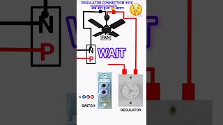 Fan me Regulator kaise lagaye animationshortsyoutubevideo [upl. by Ganley910]