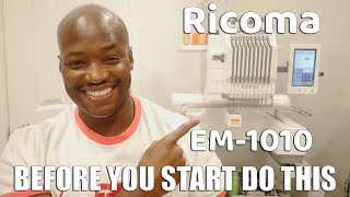 Testing My Ricoma EM1010 for the first time [upl. by Rudd]