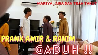 AMIR DENGAN RAHIM G4DUH   PRANK MARSYA  AIRA DAN TEAH TERKEJUT [upl. by Bartko]