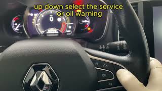 RENAULT TALISMAN SERVICE RESET [upl. by Meean]