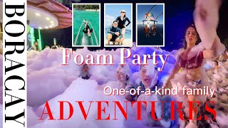 FOAM PARTY  FAIRWAYS AND BLUEWATER BORACAY  FAMILY ADVENTURES [upl. by Adnamal]