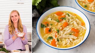 6 Ingredient Healthy Chicken Barley Soup  The Recipe Rebel [upl. by Ax848]