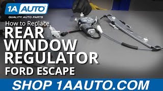 How to Replace Rear Window Regulator 0812 Ford Escape [upl. by Abey]