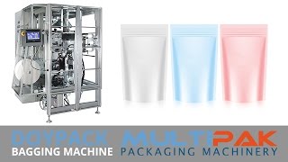 DoyPack StandUp Pouch Filling and Sealing Machine Multipak Packing Machinery [upl. by Grantham171]