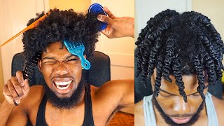 How To EASILY Detangle Dry Matted Natural Hair Grow Longer Hair Faster [upl. by Arednaxela]