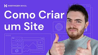 Como Criar um Site com o Criador de Sites da Hostinger 🚀 2025  Hostinger Brasil [upl. by Houston]