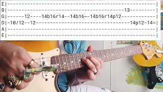 Pink Floyd  Mother  Solo Guitar lesson w TAB [upl. by Aicilana]