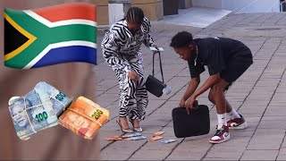 DROPPING R100000 CASH PRANK IN SOUTH AFRICA 😱😱 [upl. by Ramaj]