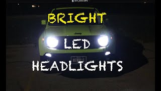 Best LED Headlights for your Jeep Renegade [upl. by Eirrehs]