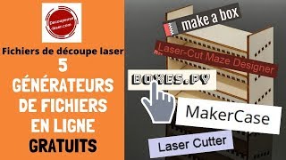 5 générateurs de fichiers de découpe laser GRATUITS [upl. by Publia343]