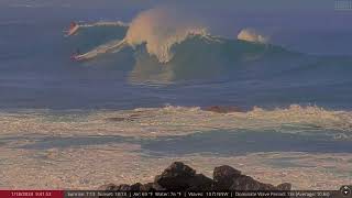 Jan 18 2024 Big Wave Surfing at Historic Waimea Bay HI [upl. by Chrissa897]