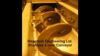 Shaftless Screw Conveyor Running [upl. by Espy]