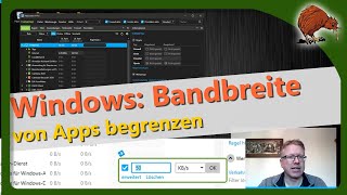 Windows Bandbreite für Progamme begrenzen Internet für einzelne Programme sperren mit NetLimiter [upl. by Yci149]