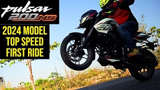 2024 Bajaj Pulsar 200NS First Ride Review  India Exclusive  Whats New [upl. by Castle]