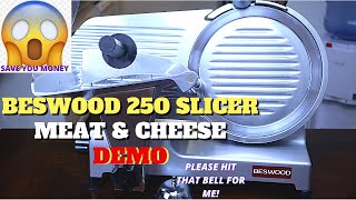 BESWOOD DELI SLICER DEMO HOW TO SAVE MONEY USING A BESWOOD SLICERBESWOOD MEAT SLICER RECIPE 2021 [upl. by Ellenoj]