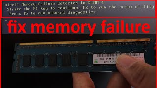 memory failure detected in DIMM  FIX [upl. by Arikal]