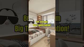 8m² Small Bedroom Makeover [upl. by Aihsotal]